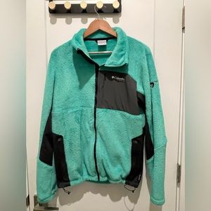 Columbia zip-up fleece jacket. Size medium.